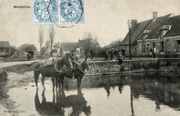 Maurepas, la mare, carte postale