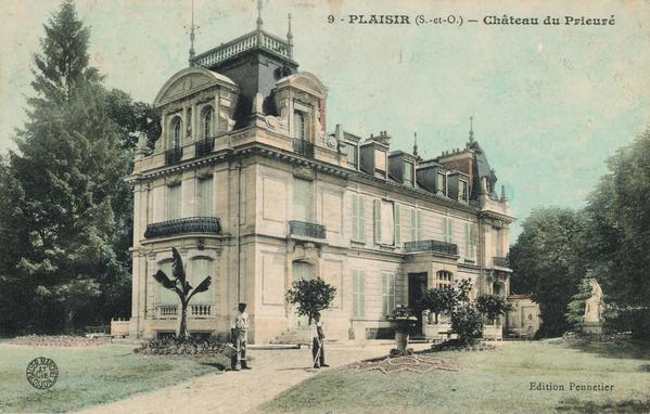9 - PLAISIR (S.-et-O.) - Château du Prieuré, carte postale